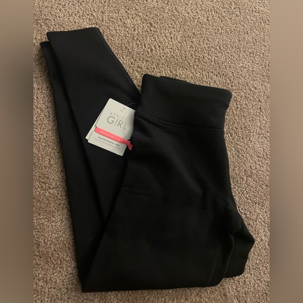 Athleta girls NWT fleece lined leggings